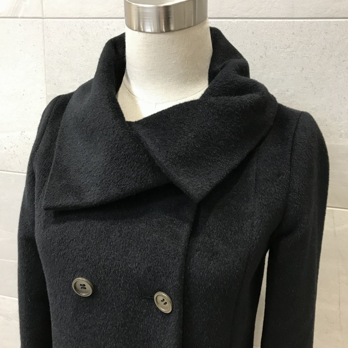 柔らかな肌触り☆ Theory セオリー / 女優襟 最高級 アンゴラ Pコート  