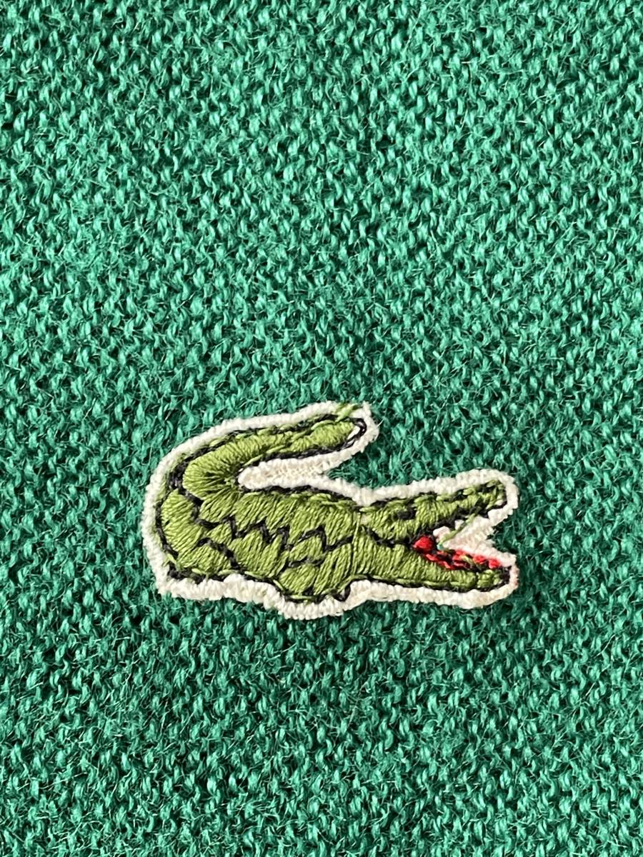 超希少！超美品！あいみょん着！同緑！70S 80S ラコステ LACOSTE IZOD USA 企画 ニット カーディガン ルイーズトロッター(L)327 あいみょん グリーン 緑 ショップファッション オンライン アクリルニット