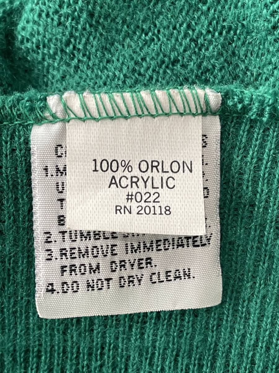 超希少！超美品！あいみょん着！同緑！70S 80S ラコステ LACOSTE IZOD USA 企画 ニット カーディガン ルイーズトロッター(L)327 あいみょん グリーン 緑 ショップファッション オンライン アクリルニット