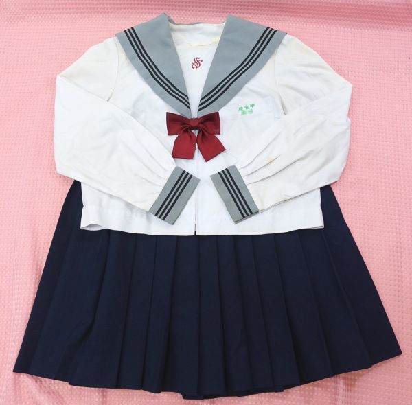 Za 5101 計８点セット 宮崎県 宮崎市立住吉中学 夏服 中間服 長袖 指定セーラー服 上下 普段着シャツ 靴下 インナー 学生服 売買されたオークション情報 Yahooの商品情報をアーカイブ公開 オークファン Aucfan Com