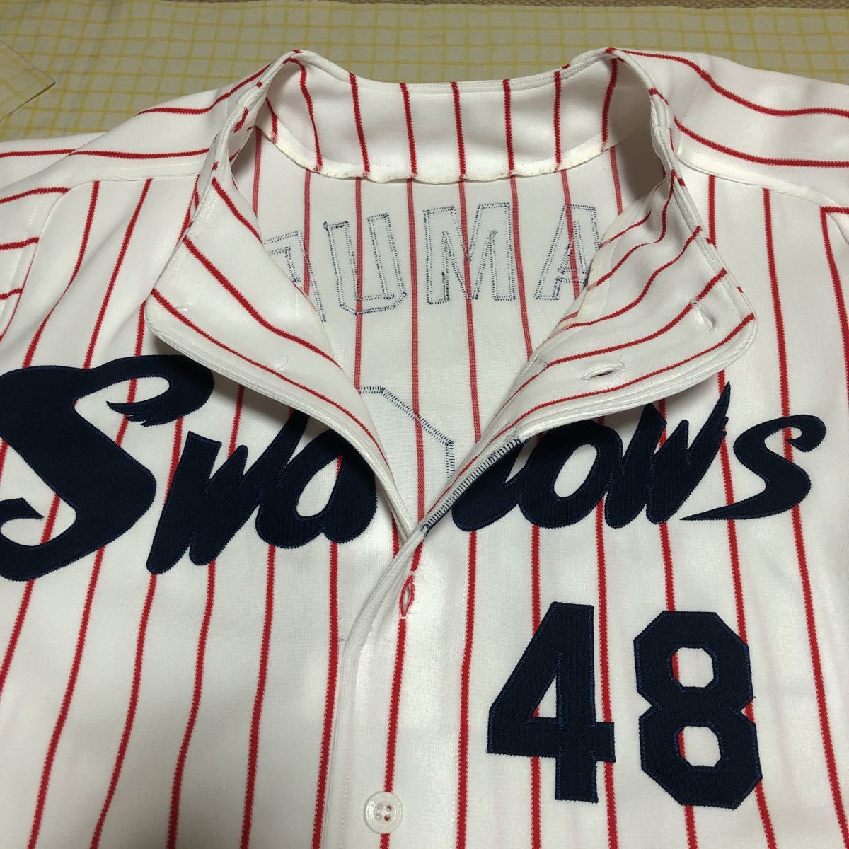 ヤクルトスワローズ 48岩村明憲選手 1999年実使用ユニフォーム(実使用 