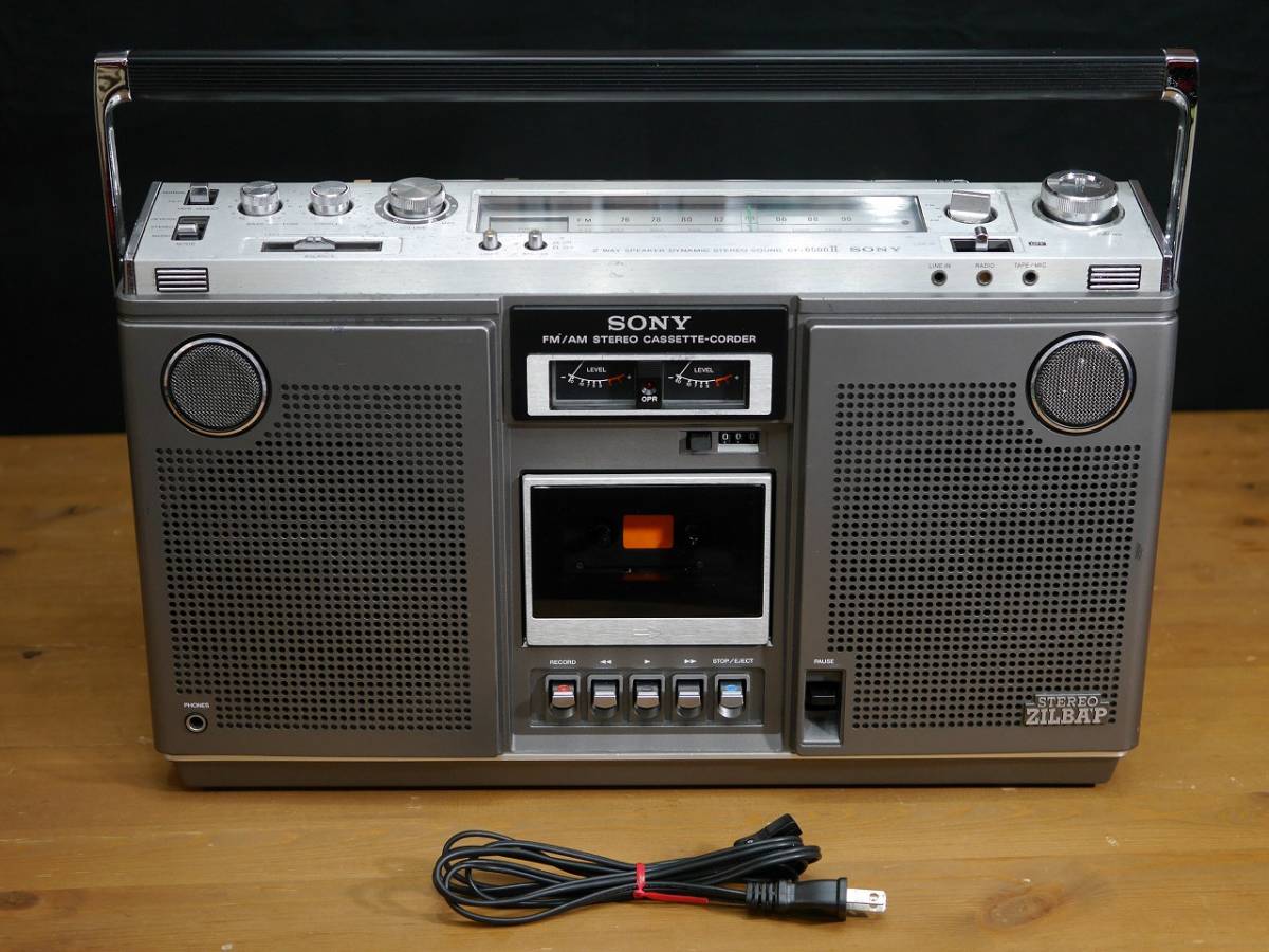 ソニー ラジカセ CF-6500 ジルバップ 動作品 レトロ （Overhauled  