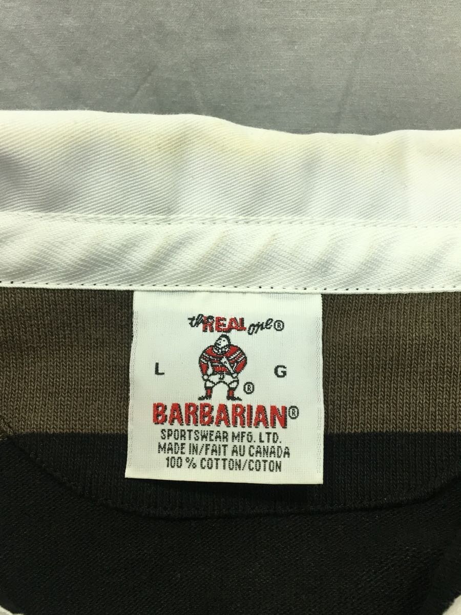 BARBARIAN◆ラガーシャツ/L/コットン/ボーダー BARBARIAN バーバリアン 12oz ラガーシャツ-NEW 「BARBARIAN&frasl;バーバリアン」クラシック メルカリ