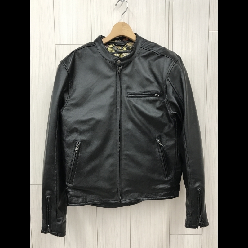 B*2様 DEGNER 花山レザーシングルライダースジャケット DEGNER デグナー 花山 メンズ レザー バイク BLK シングル