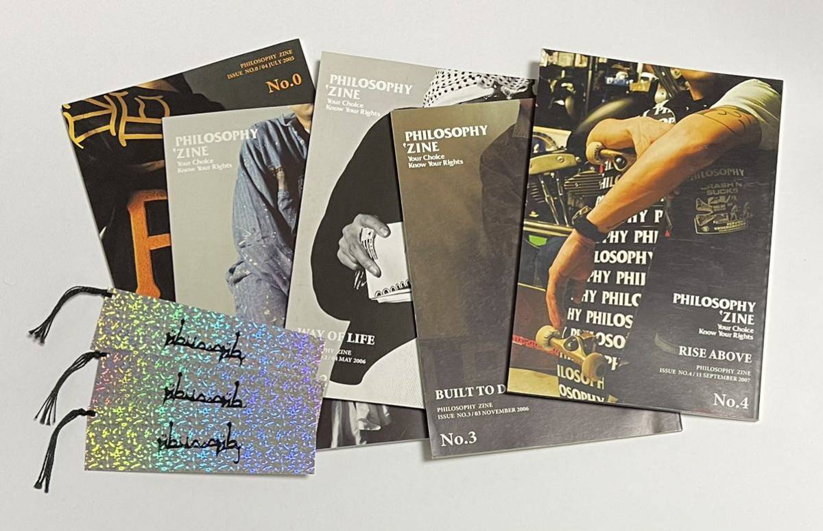 WTaps Philosophy Zine Complete Full Set Issues 0~4 + Bookmark