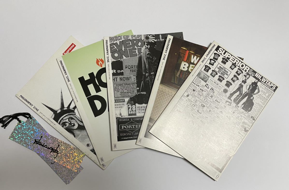 WTaps Philosophy Zine Complete Full Set Issues 0~4 + Bookmark
