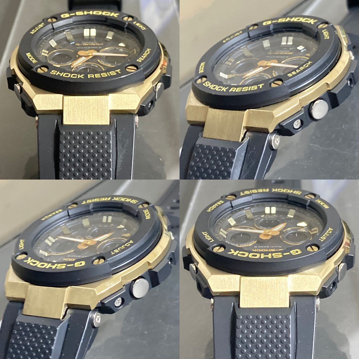 極美品 箱説タグ付G-SHOCK GST-W300G-1A9JF G-STEEL Gスチール タフ 