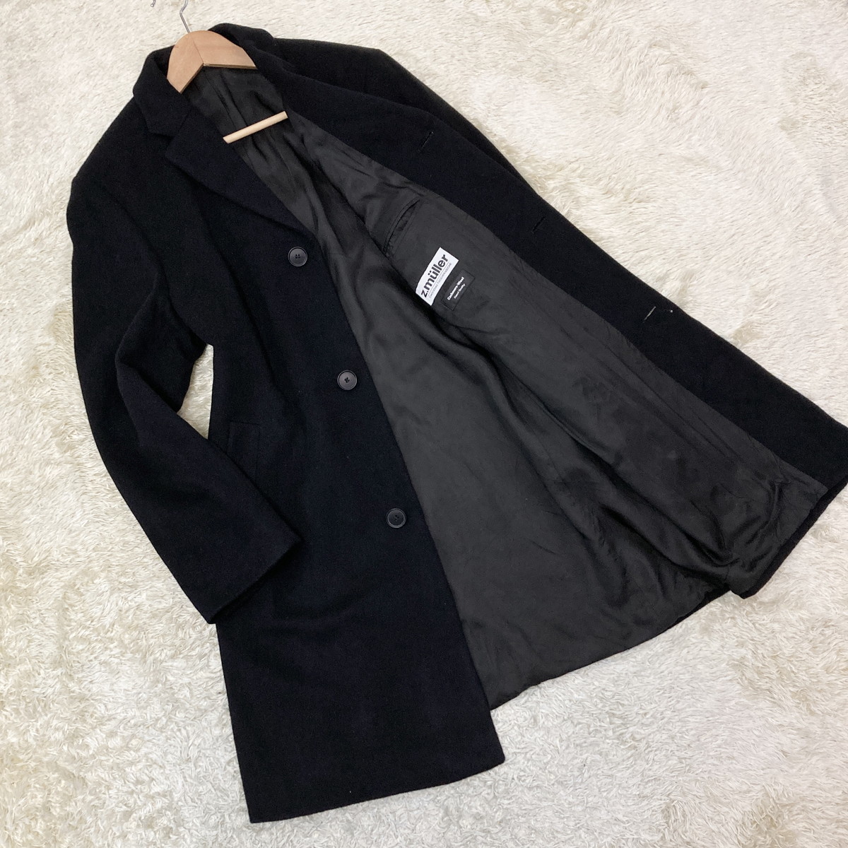 HUGO BOSS】高級感漂う冬コーデ◎カシミヤ混 チェスタコートコート 