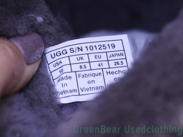 Q364◆レディース【UGG】レディースブーツ インナーボア 黒 ブラック 26.5cm UGG アグ ムートンブーツ 防寒 撥水 Boot