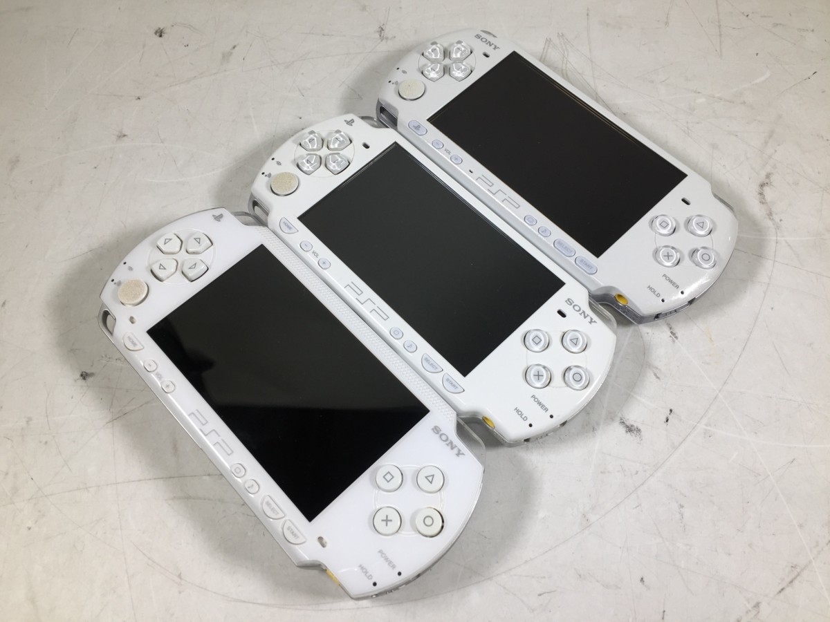 ♪△【SONY ソニー】PSP PlaystationPortable 3台セット PSP3000/2000