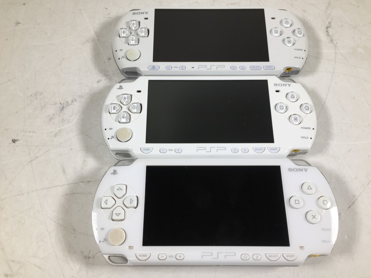 ♪△【SONY ソニー】PSP PlaystationPortable 3台セット PSP3000/2000