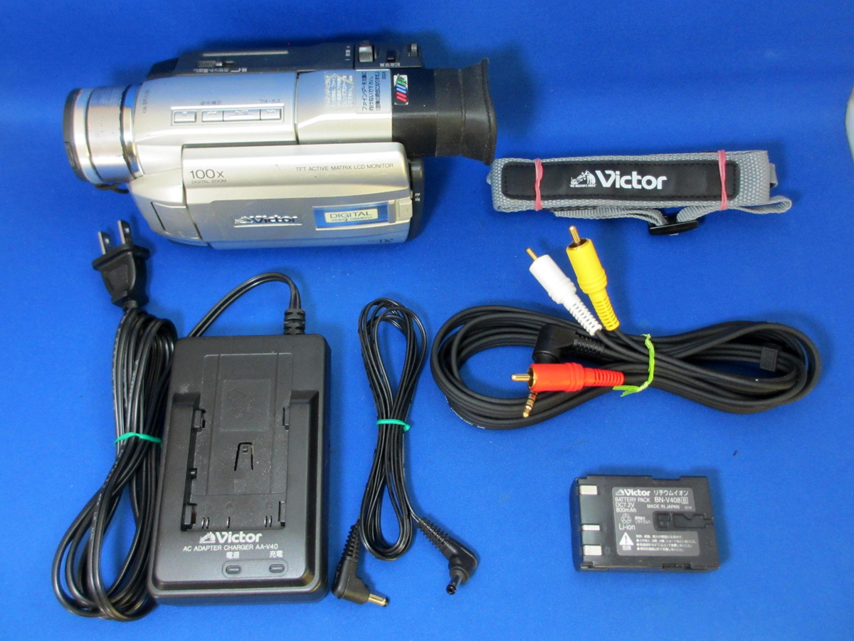 GR-DVA10 Victor 撮影再生動作確認済 付録品有 三脚付き JVC - 価格