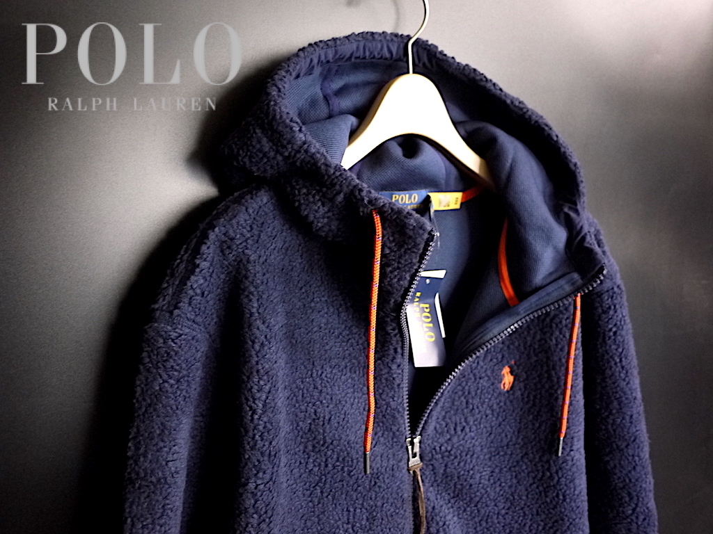 US購入 正規新品 XL/ Polo Ralph Lauren SHERPA FLEECE ZIP HOODIE