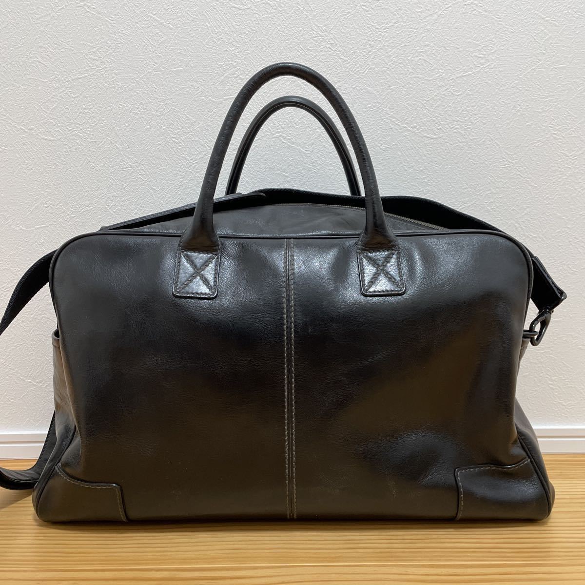 新作入荷，新作登場 土屋鞄 ボストンバッグ 2way 本革 レザー ショルダーバッグ メンズバッグ ブラック(ボストンバッグ)｜売買されたオークション情報、yahooの商品情報をアーカイブ公開 - オークファン ボストンバッグ