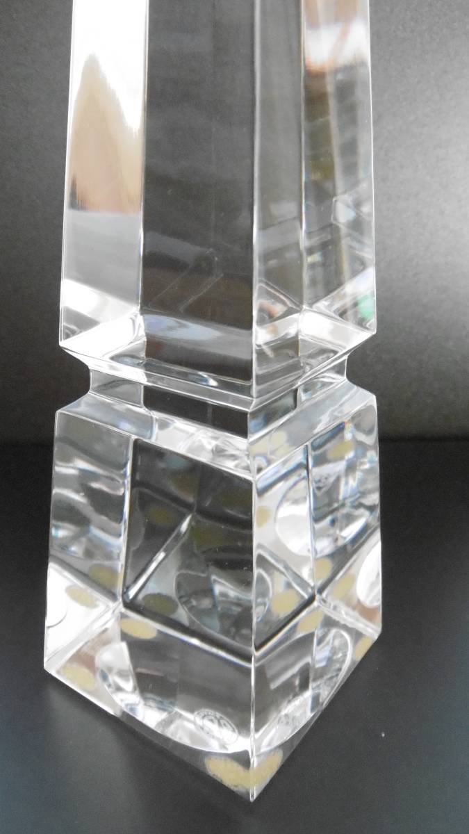 素晴らしい輝き！】BACCARAT バカラ オベリスク オブジェ 方尖柱