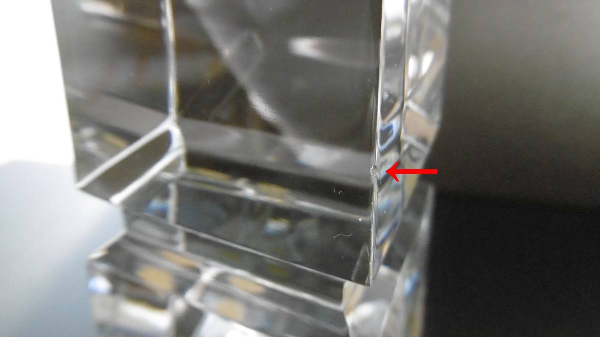 Baccarat オベリスク クリスタル 置物 ☆大型高さ約38センチ バカラ