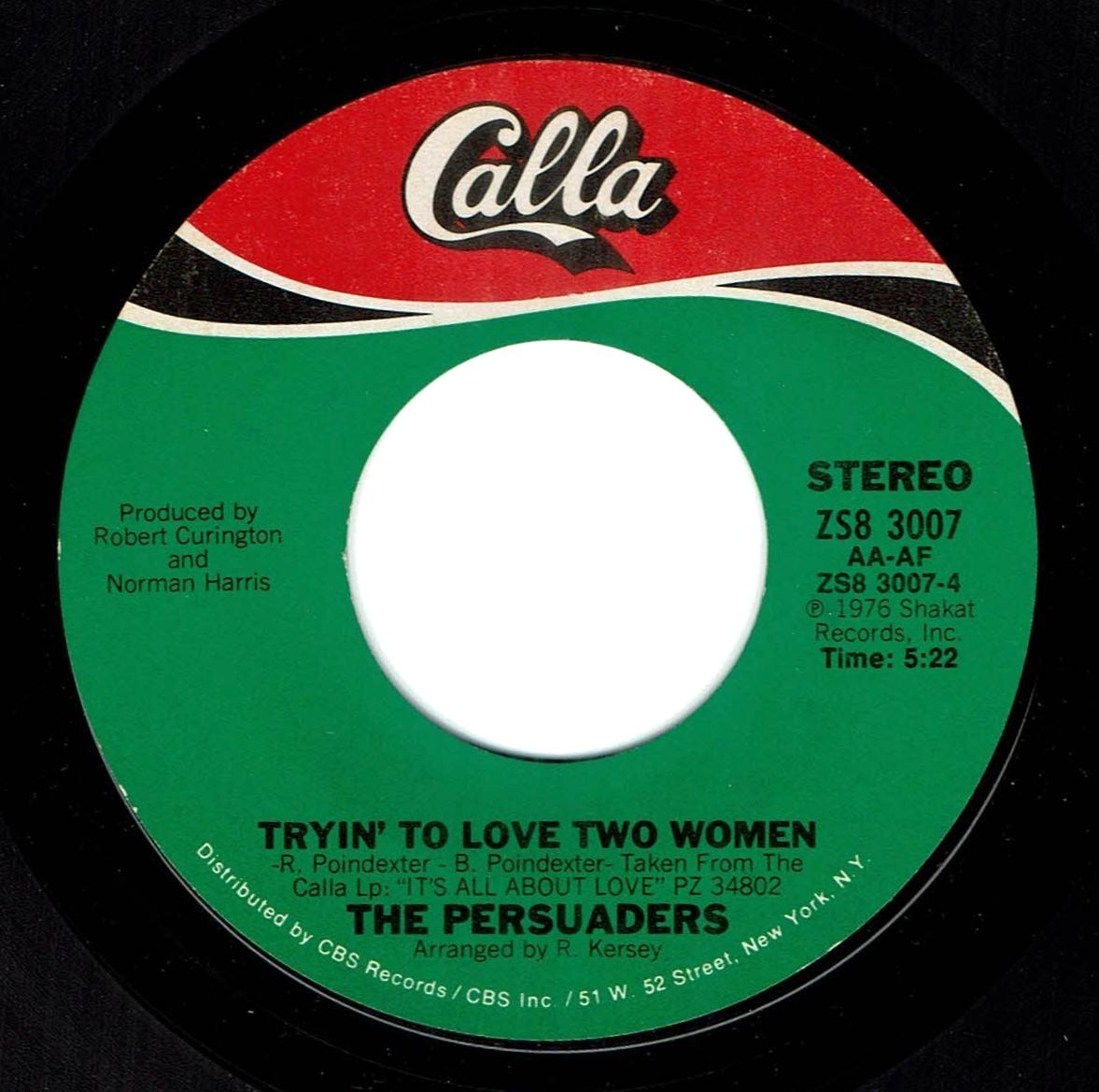 限定SALE，100%新品 The Persuaders / Tryin&rsquo; To Love Two Woman Calla(R&B、ソウル)｜売買されたオークション情報、yahooの商品情報をアーカイブ公開 - オークファン Ru0026B、ソウル