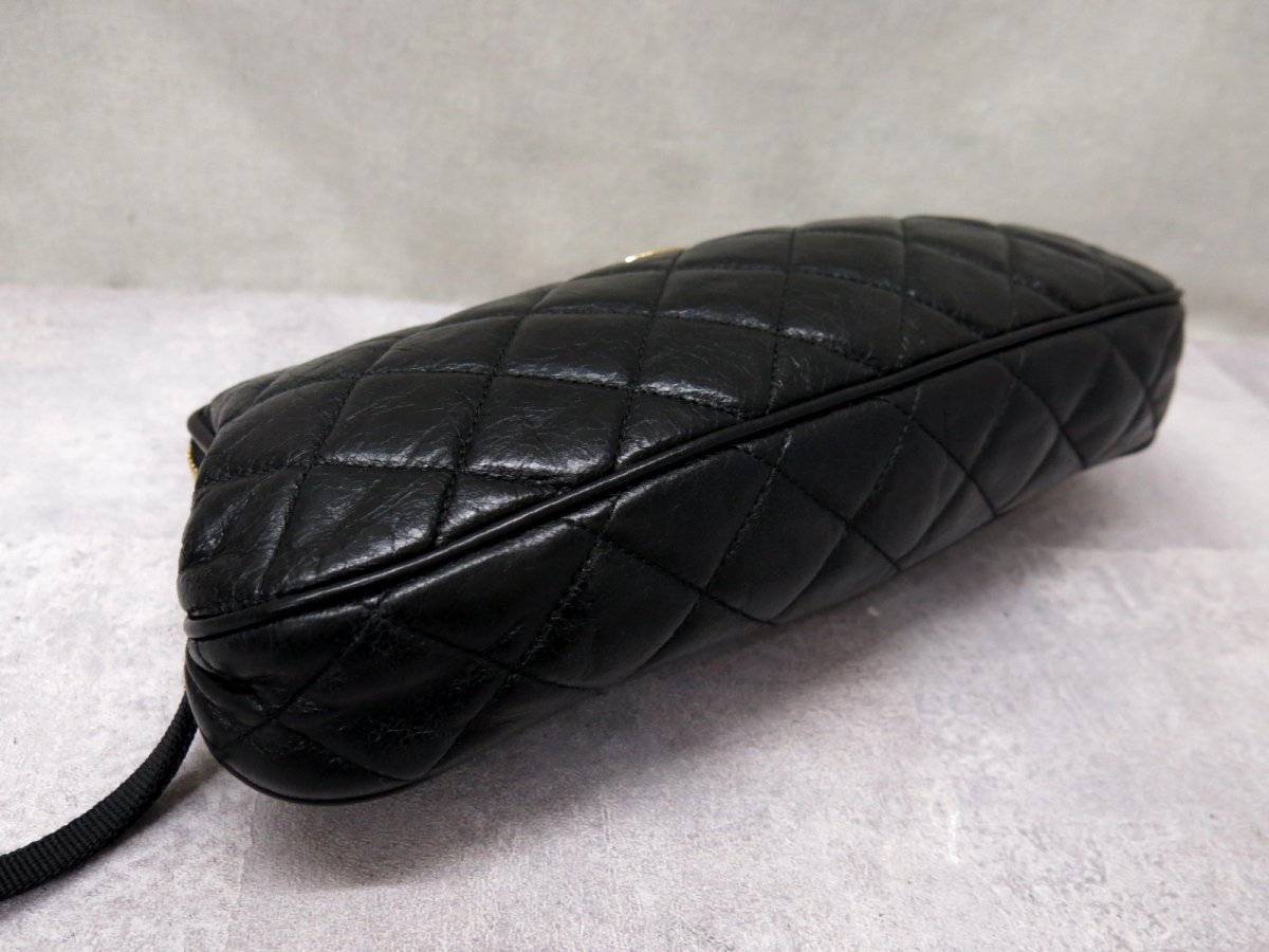 ○超美品○MONCLER モンクレール○しわ加工 キルティング レザー 本革 