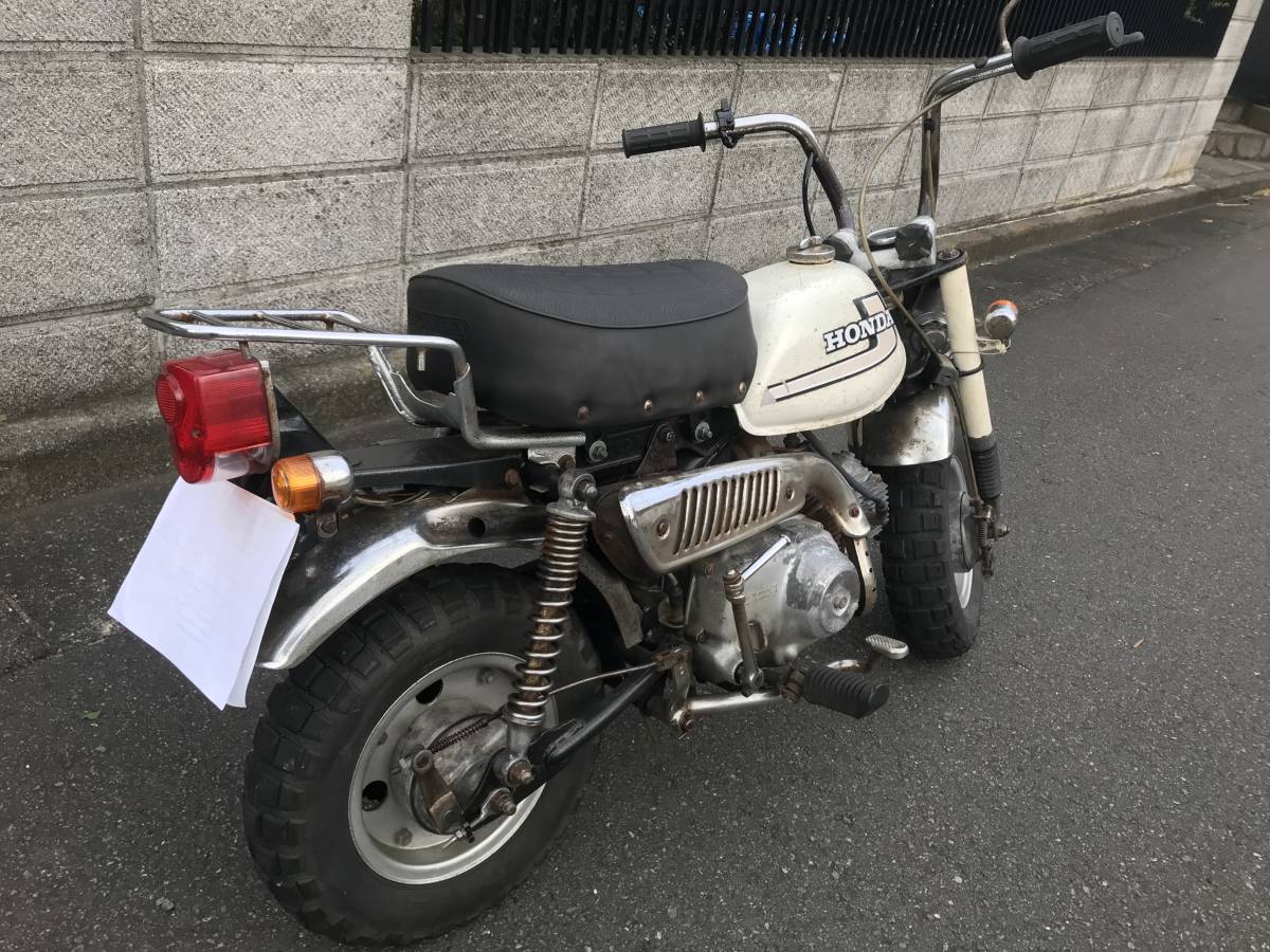 ホンダ モンキーの中古車Z50J本体。 車体番号から45年ぐらい前の物と思