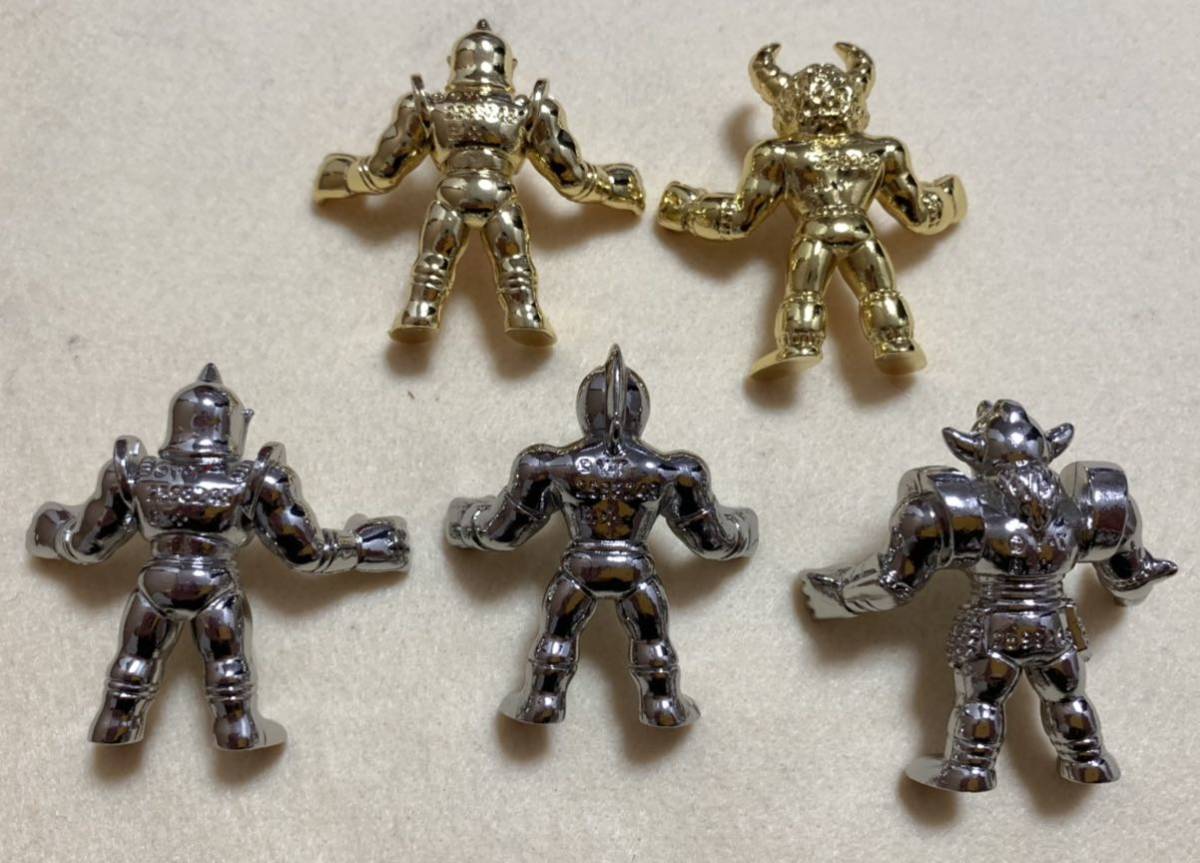 未使用品　キン肉マン　ダイキャスト　キンケシ　５種セット　キン消し　バンダイ　悪魔将軍　ロビンマスク　バッファローマン　等