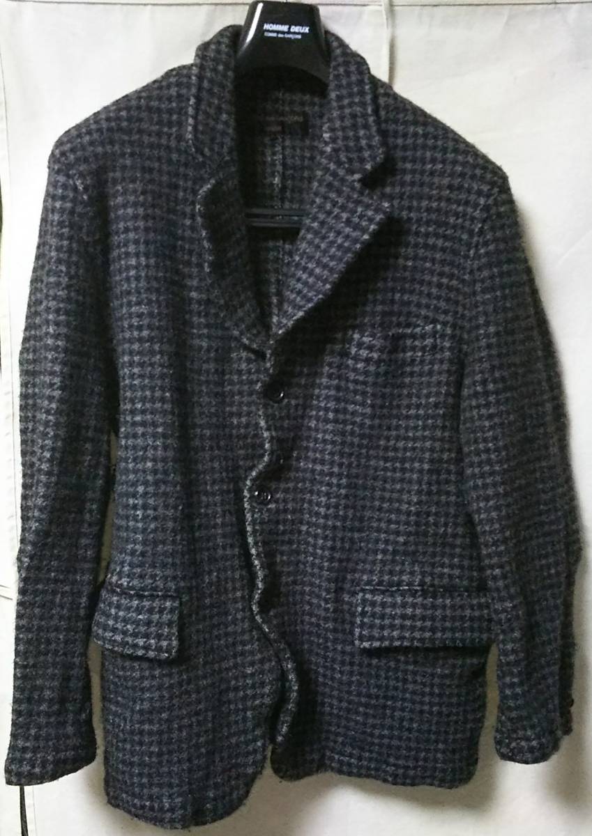 【大人気，高品質】 ⑤100円 AD2003 コムデギャルソンオム 縮絨 ジャケット Ｌ(テーラードジャケット、ブレザー)｜売買されたオークション情報、yahooの商品情報をアーカイブ公開 - オークファン 男性用