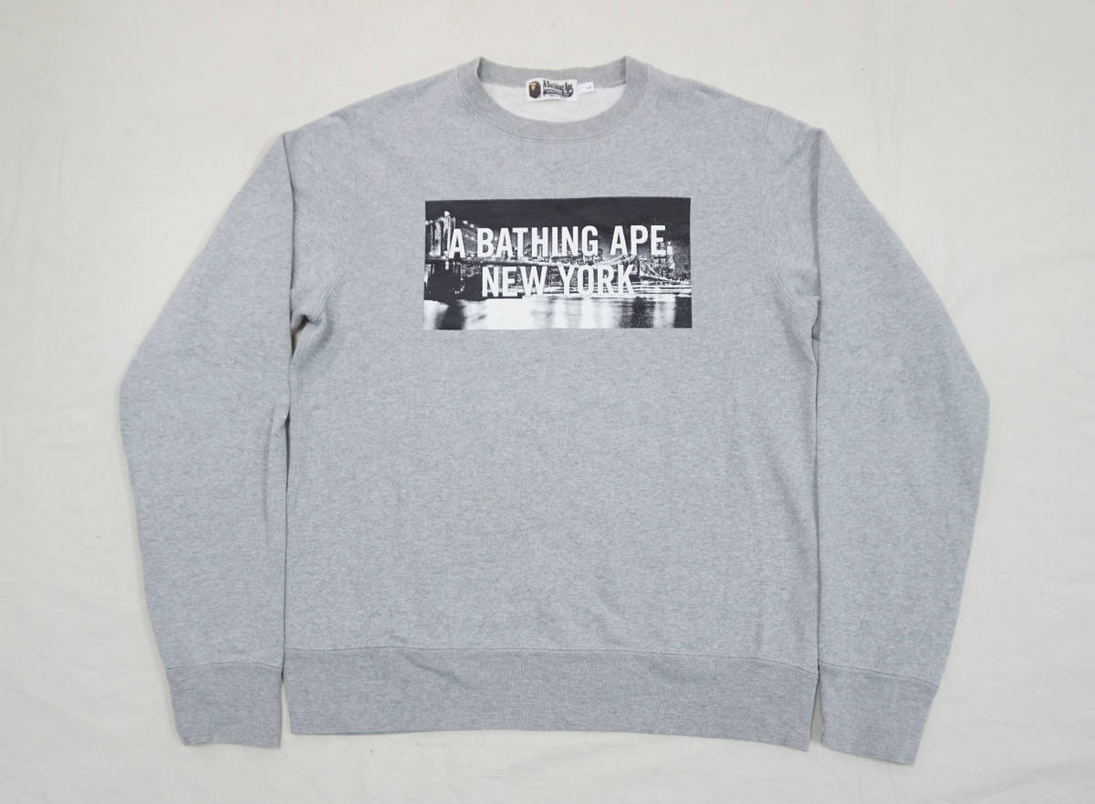 超レア! A BATHING APE New York 10周年記念 スウェット 日本製 NIGO 