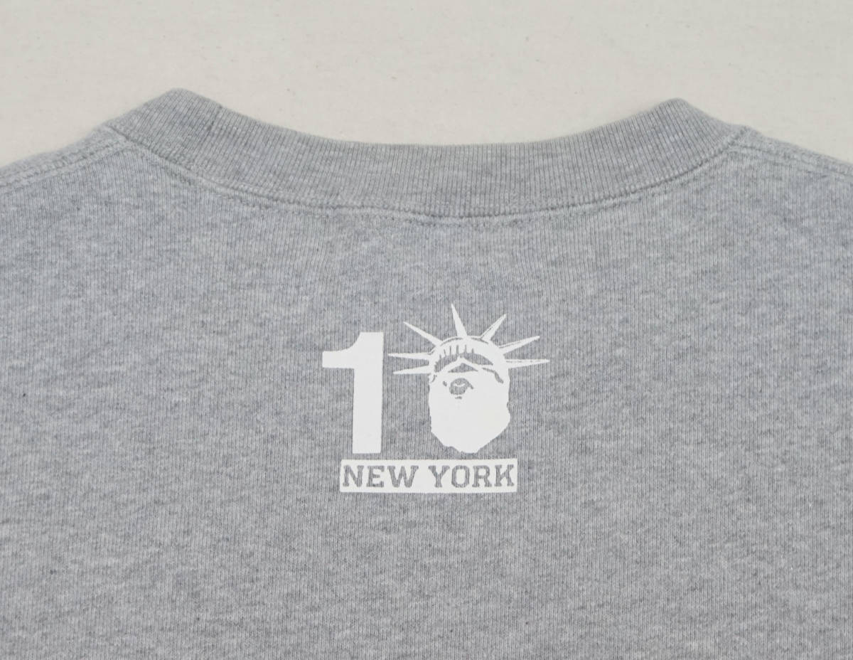 超レア! A BATHING APE New York 10周年記念 スウェット 日本製 NIGO 