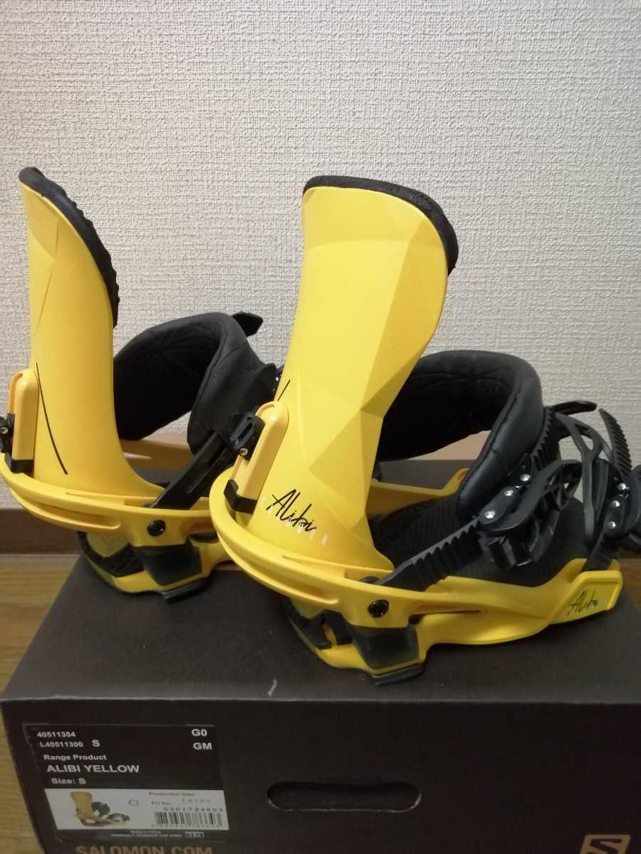 ウィンタースポーツ サロモン アリバイ スノーボード ビンディング 黄色