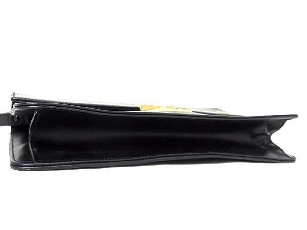 ダンヒル レザー ゴールド金具 内側ロゴ総柄 ギャンティーカード シルバー 1円 ■極美品■ dunhill ダンヒル レザー ゴールド金具 クラッチバッグ セカンドバッグ 手持ちかばん メンズ 紳士 ブラック系 V4357uN