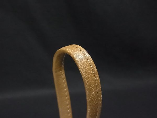 1円 ■美品■ Christian Dior ディオール ヴィンテージ ハニカム柄 PVC×レザー ショルダーバッグ 斜め掛け 肩掛け ブラウン系 P5882アオ