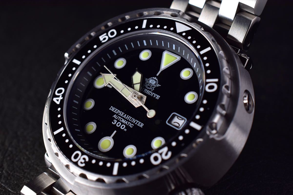 メンズ腕時計 ダイバーズウォッチ ツナ缶 腕時計 機械式 潜水 海 川  