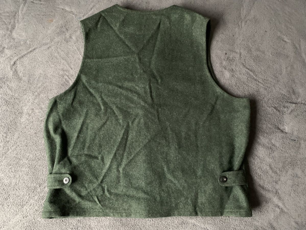 80s 90s XXL eddie bauer ウール ベスト ビンテージ 黒タグ エディー