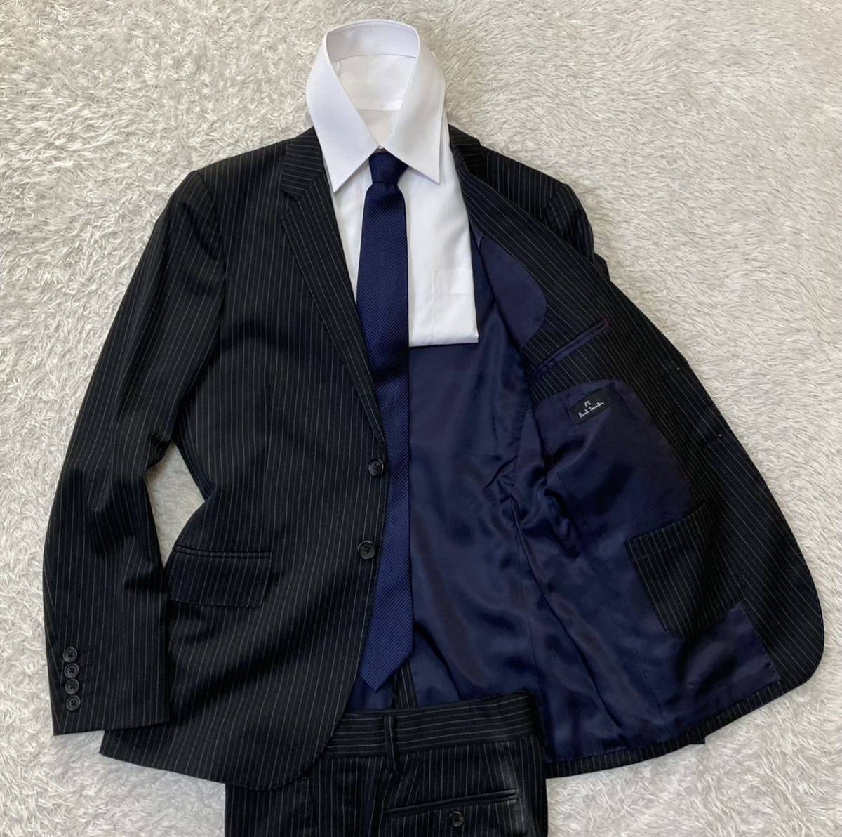 PS Paul Smith ポールスミス ストライプ 2B スーツ Mサイズ ブラック