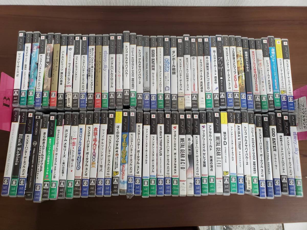FMM214 PSPソフト まとめ売り ※ジャンク 104本 ソフトは画像を参照 