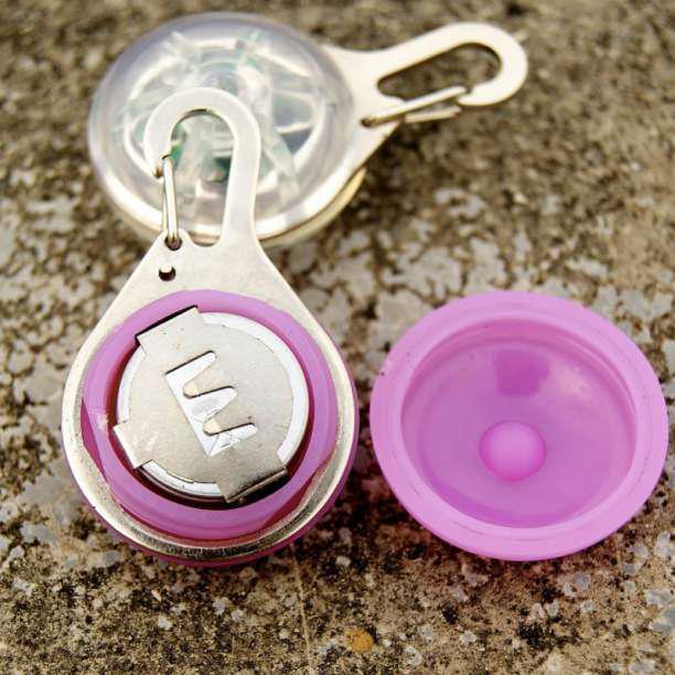 お買い得 ペット LED セーフティライト ピンク　散歩 犬 首輪 安全 リード　ハーネス リード バッグ ウォーキング ランニング 点灯 点滅_7