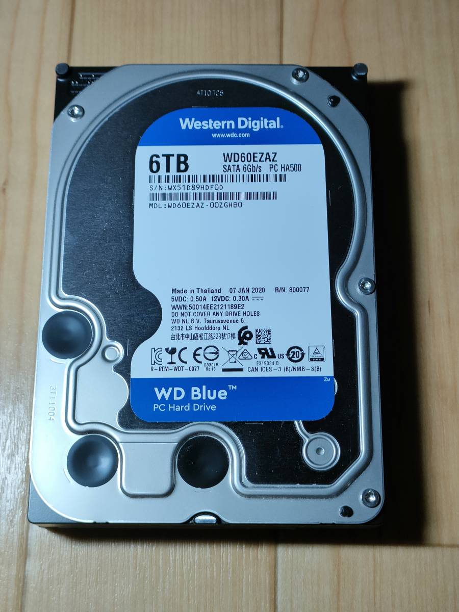 セール，2026 WD BLUE WD60EZAZ 6TB HDD(2TB～)｜売買されたオークション情報、yahooの商品情報をアーカイブ公開 - オークファン 3.5 SerialATA