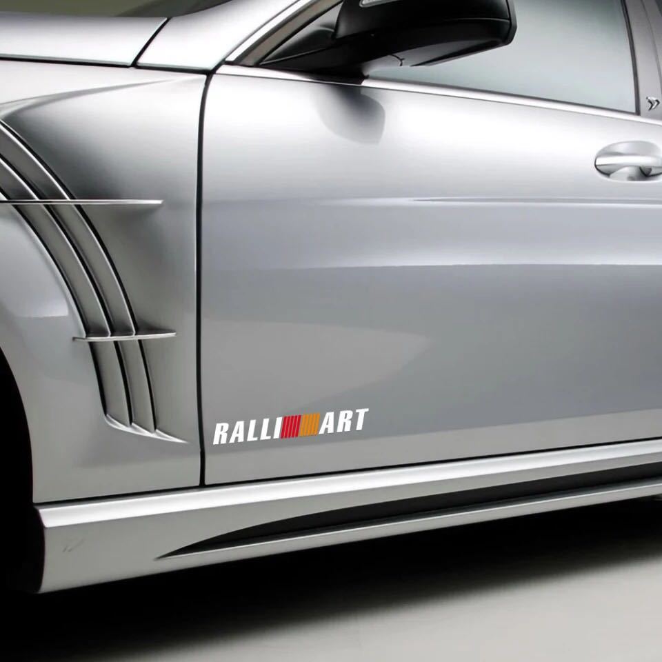 ☆2枚セット☆ ラリーアート RALLI ART ステッカー デカール 三菱 