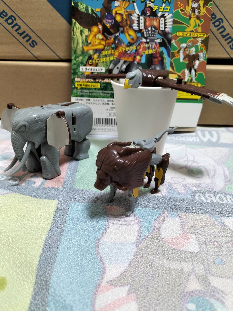 カバヤ スーパービーストウォーズチョコ 全3種 組み済み 難あり