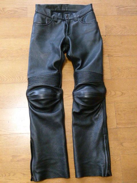 送料無料】KADOYA カドヤ TCS-PANTS2 極厚レザーパンツ（黒／Mサイズ