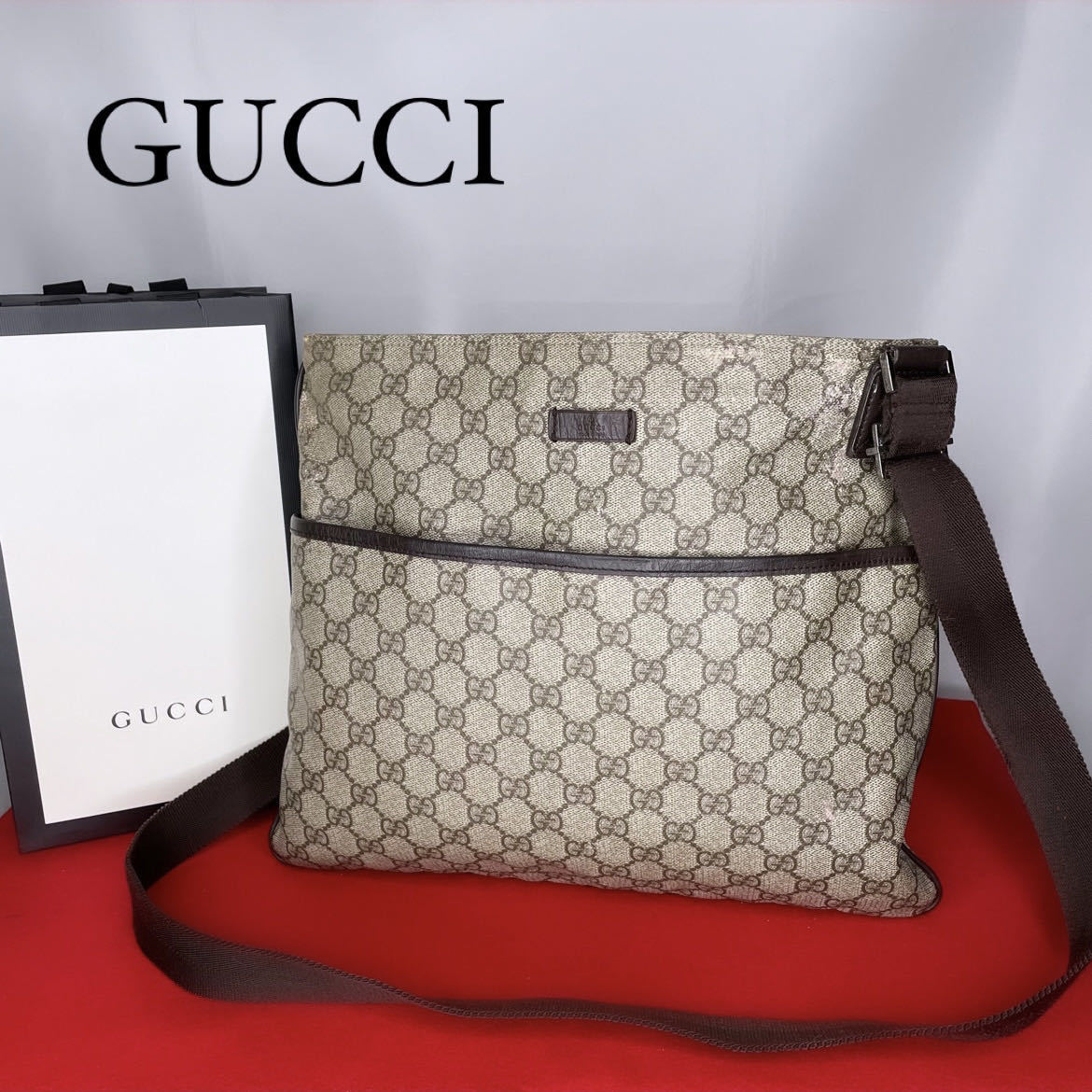 1円～☆ GUCCI グッチ GGキャンバス オールドグッチ ショルダーバッグ 