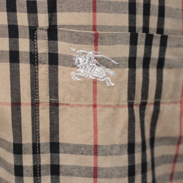 BURBERRY 長袖 メンズ チェック柄 : スーパー110's BURBERRY