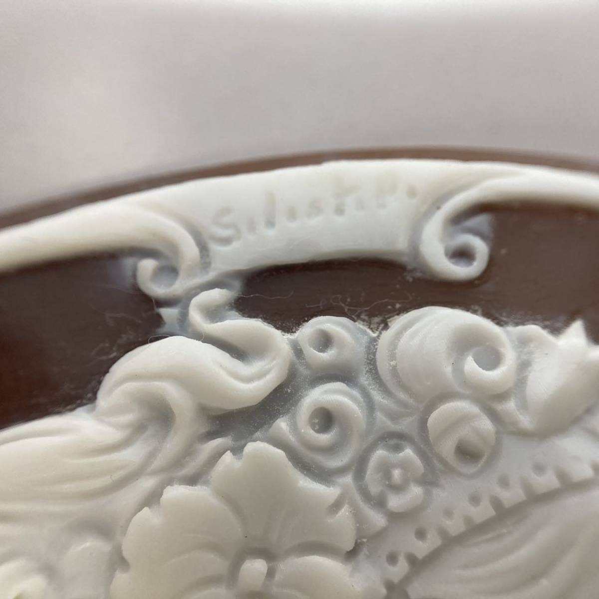 シェルカメオ 20.6g］75.35×58.00mm ルース 裸石 shell CAMEO