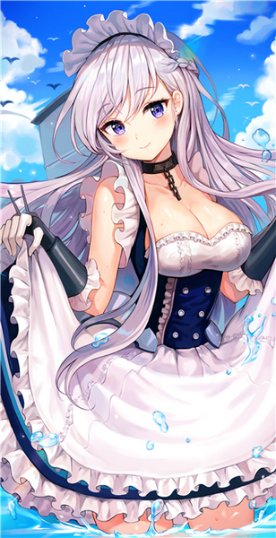 アズールレーン ベルファスト195 △オリジナル☆超大バスタオル・毛布