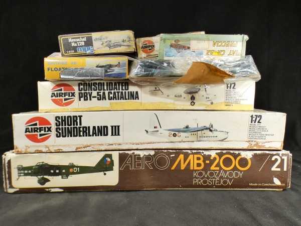 低価，限定SALE コレクター放出品 未組立 模型 10点セット ミリタリー 戦闘機 プラモデル AEROMB-200 SUNDERLAND III PBY-5A CATALINA Henschel Hs 129(その他)｜売買されたオークション情報、yahooの商品情報をアーカイブ公開 その他