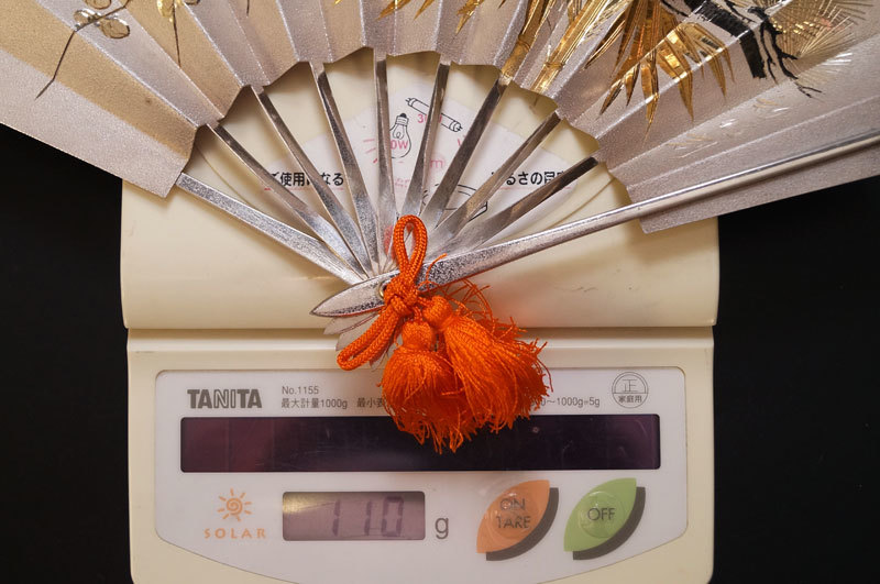 純銀◇末廣 扇 利昭作 110g 8号 松竹梅 置物 ガラスケース付-514 - 銀製