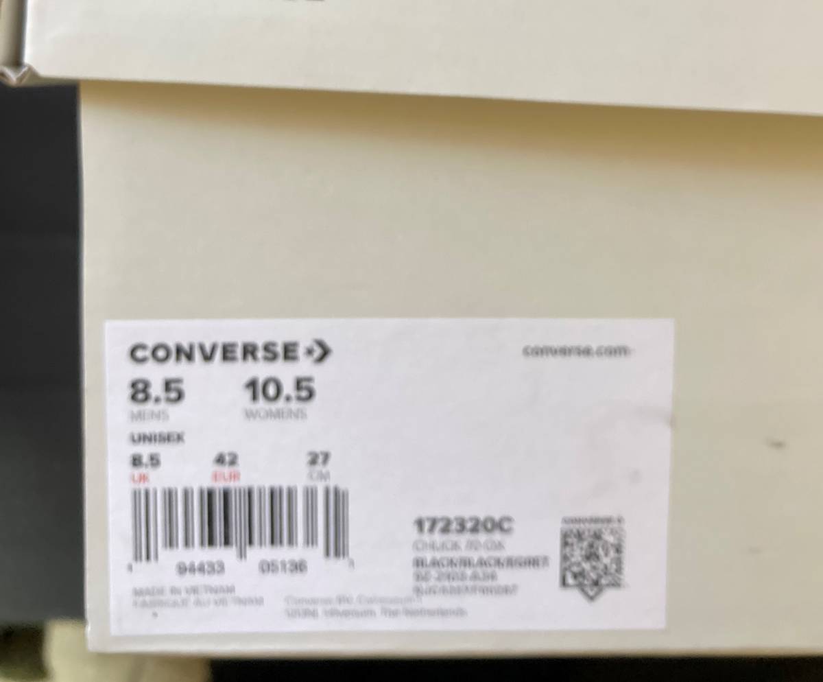 箱やや痛み Moncler FRAGMENT Converse Fraylor III black コンバース