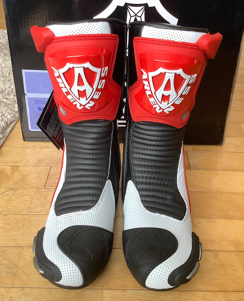 新品 未使用】ARLENNESS アレンネス レーシングブーツ レッド サイズ44 