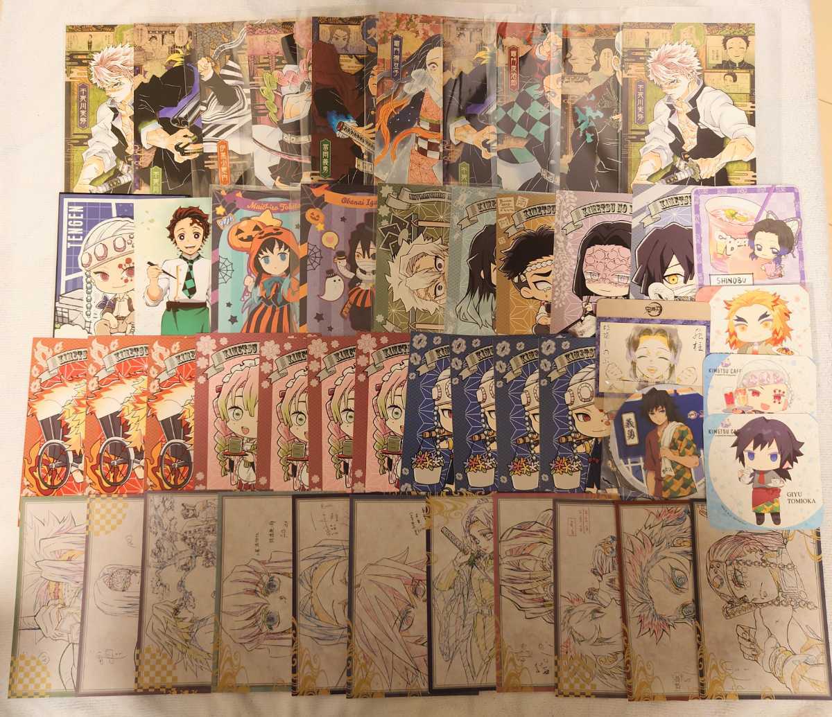 12月スーパーsale ポストカード 鬼滅の刃 義勇 冨岡 セット キャラクターグッズ
