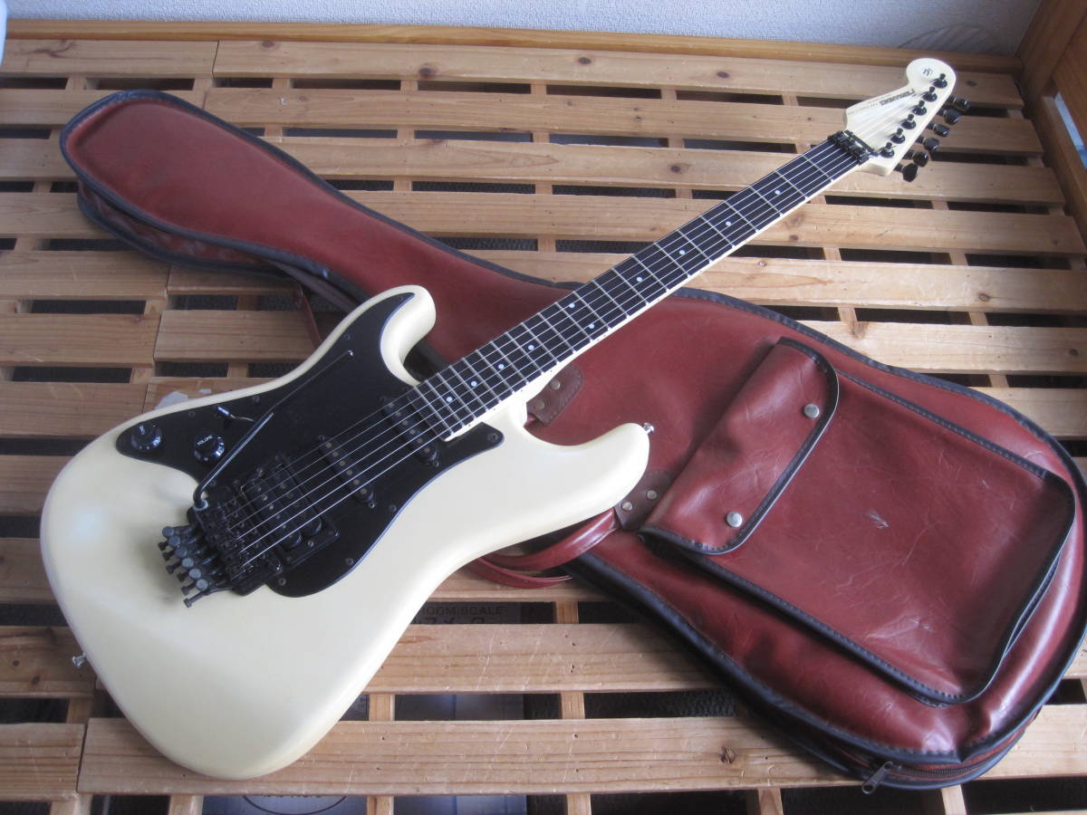 FERNANDES(フェルナンデス)1980年代 FST-65 LH レフトハンド 白系★希少!!左利き用 Lシリアル THE FUNCTIONシリーズ エレキギター 中古品