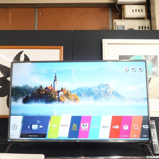 中古】LG 液晶テレビ 49V型 4K対応 49UJ6100 2018年製 通電済み 液晶テレビ